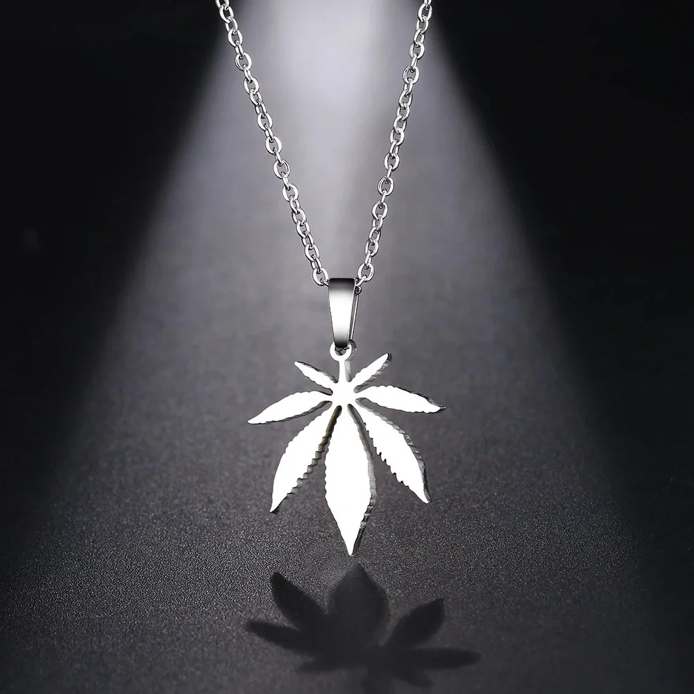 New Leaf Simple Delicate Necklace - Picture 2 of 5